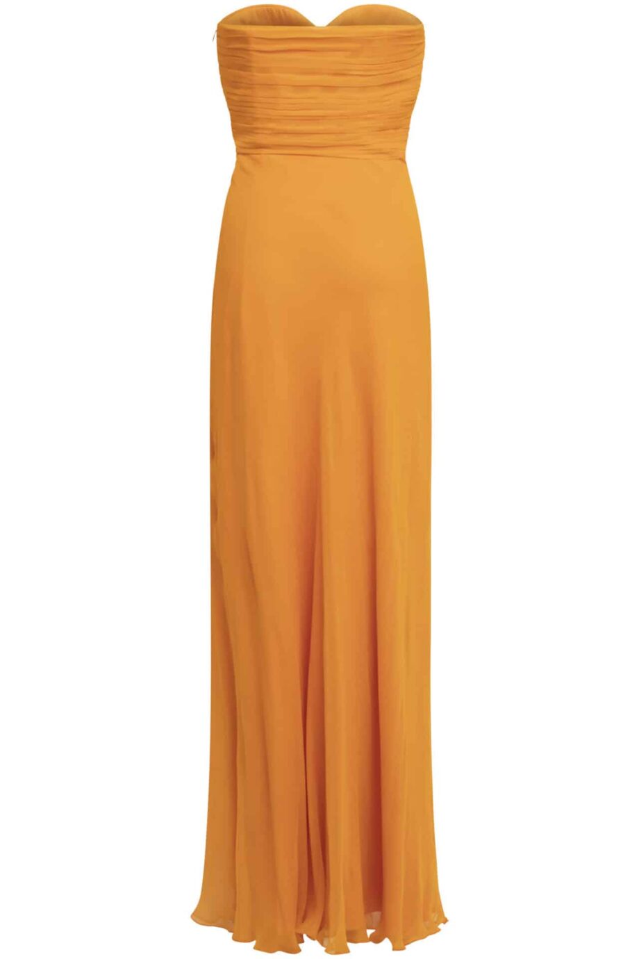 Bodenlanges Bustierkleid aus Seide