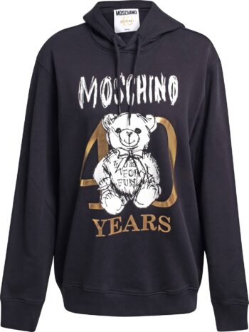 Hoodie mit 40 years Moschino Teddyprint